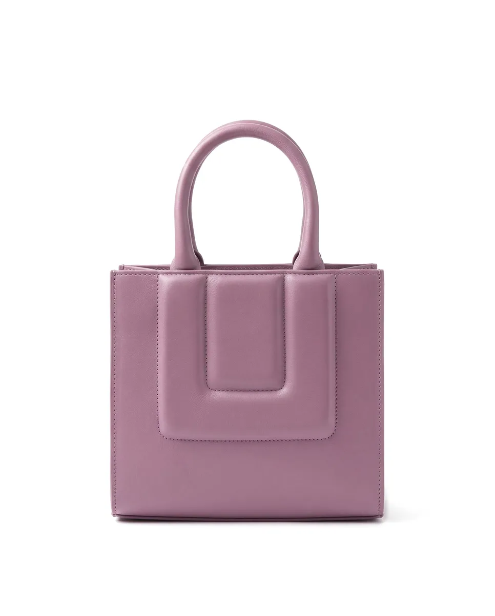 By Far, Petit cabas en cuir mauve