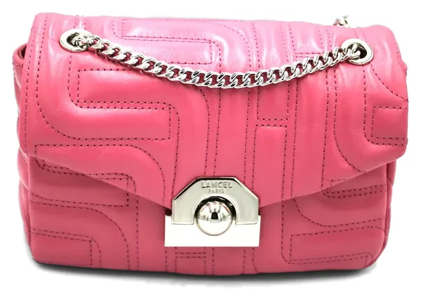 Lancel, Petit sac matelassé fuchsia